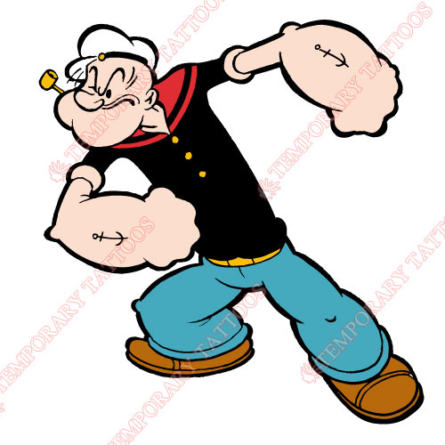 Popeye the Sailor Man Customize Temporary Tattoos Stickers NO.3614